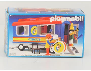 Playmobil 3477 A Circus woonwagen met clowns OVP #9551, Ophalen of Verzenden