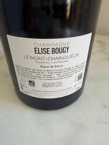 2022 Elise Bougy, Le Mont-Chaîneux - Champagne Premier Cru,, Collections