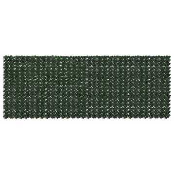 vidaXL Balkonscherm met bladeren Donkergroen 400 x 150 cm, Tuin en Terras, Verzenden, Nieuw
