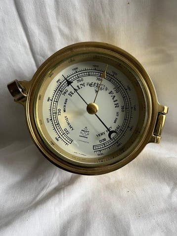 pilot Marine pilote - Laiton - Pluie beau marin Baromètre, Antiquités & Art