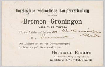 Duitse Rijk 1908 - Zeldzame maritieme correspondentieset (2