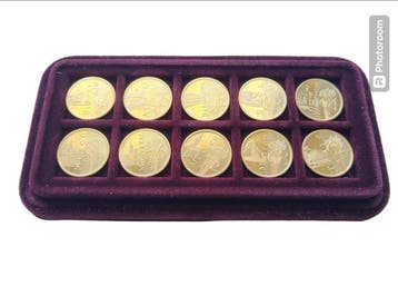 Gouden munten 22K van de Olympische Spelen - Volledige, Nieuw