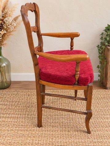 Fauteuil - Chêne - Massif circa rustique