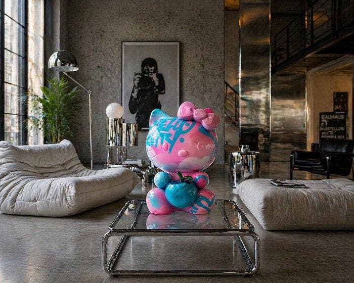 NASTY (XX-XXI) - HELLO KITTY GRAFFITI - MEDIUM, Antiquités & Art, Art | Objets design