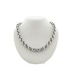 Witgouden jasseronschakel collier (Ketting), Ophalen of Verzenden, Gebruikt, Overige kleuren, Goud