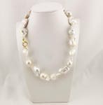 Parel - Zilver - Halsketting - Italiaans ambacht