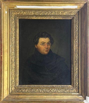 École russe (XIX) - Gentiluomo con occhiali, forse Valery, Antiquités & Art