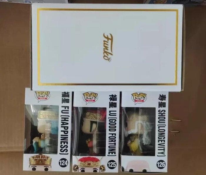 Funko Pop! Asia Three-Piece Set of Fortune, Prosperity, and, Antiek en Kunst, Antiek | Speelgoed