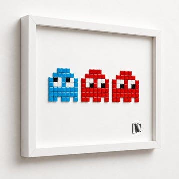 nLm - sculptuur, Pac-Man Trio • Mosaic • 3/50 - 32 cm -