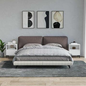 vidaXL Nachtkastjes 2 st 40x35x50 cm wit, Verzenden