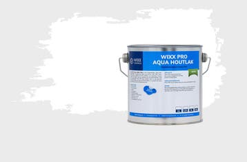 Wixx PRO Aqua Houtenvloer Satin Wit 2.5L, Doe-het-zelf en Bouw, Verf, Beits en Lak, Verzenden, Nieuw, Wit