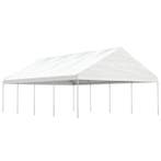 vidaXL Prieel met dak 8,92x5,88x3,75 m polyetheen wit, Verzenden, Nieuw