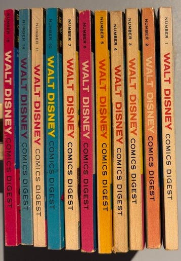 Walt Disney Comics Digest #1-7, 10, 11, 14, 15 - 11 Comic -, Nieuw