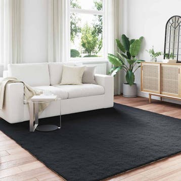 vidaXL Antislip vloerkleed van imitatie konijnenbont OLITE, Verzenden, Nieuw