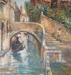 M. Dileo - Canal de Venise et son Gondolier