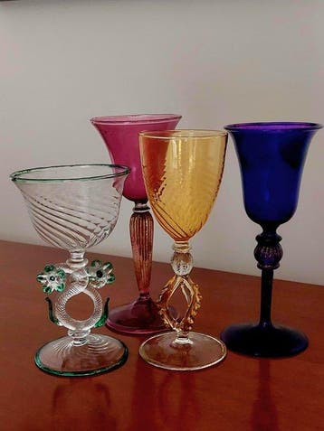 Calice (4) - Verre - Sans prix de réserve
