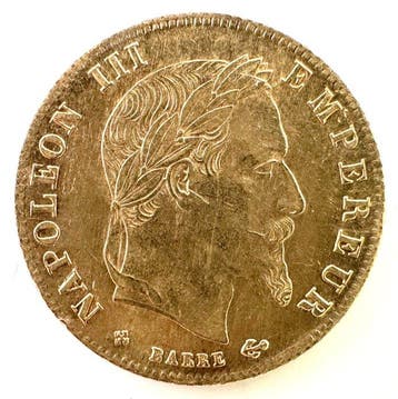 Frankrijk. Napoléon III. 5 Francs 1867-BB, Strasbourg
