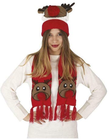 Kerst muts en sjaal rendier, Ophalen of Verzenden, Nieuw