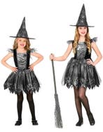Glitter heks kostuum meisjes, Ophalen of Verzenden, Nieuw