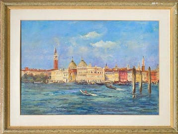 Italiaanse school (XX) - La laguna veneziana