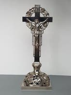 Art déco Crucifix - Chromé(e) - 1920-1930, Antiquités & Art