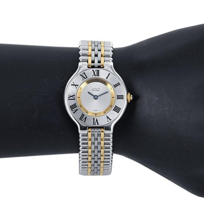 Cartier - Must de Cartier 21 - Zonder minimumprijs -, Handtassen en Accessoires, Horloges | Heren