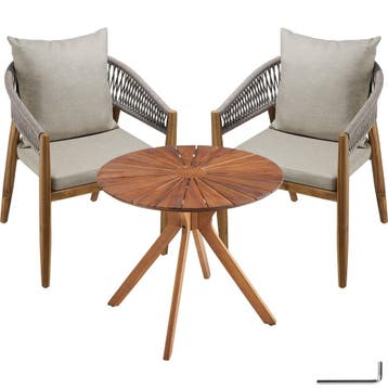 Tuinset bestaande uit een tafel en 2 stoelen, Tuin en Terras, Verzenden, Nieuw