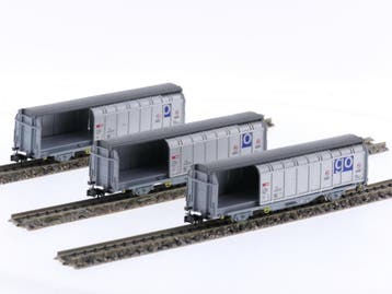 Schaal N Minitrix 15282 Set Schuifwandwagens van de SBB #..., Ophalen of Verzenden, Zo goed als nieuw, Overige typen, Analoog