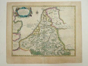 Nederland - België, Luxemburg; Johannes Janssonius /, Boeken, Atlassen en Landkaarten, Nieuw