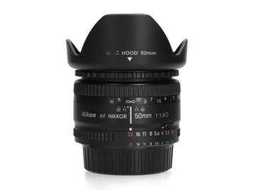 Nikon AF 50mm f/1.8 D - 1 jaar garantie, Ophalen of Verzenden, Zo goed als nieuw