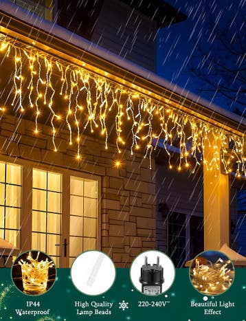 LED Lichtgordijn - Kerstversiering  - Kerstverlichting - 100, Verzenden, Nieuw