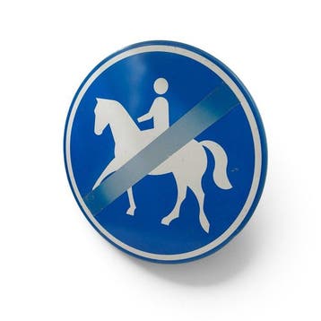 Panneau Fin de la piste équestre - Panneau routier/de