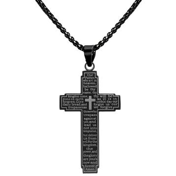 Fako Bijoux - Cubaans Kruis Breed Voor Mannen - Ketting Met, Verzenden, Nieuw
