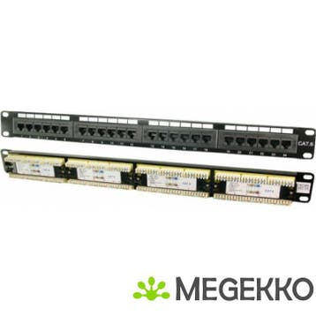 LogiLink Patch Panel 19  CAT6 24-Port, Computers en Software, Verzenden, Nieuw