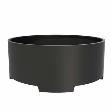 Aluminium plantenbak Ø200x80cm - Met poten, 100 cm of meer, Rond, Nieuw, Metaal