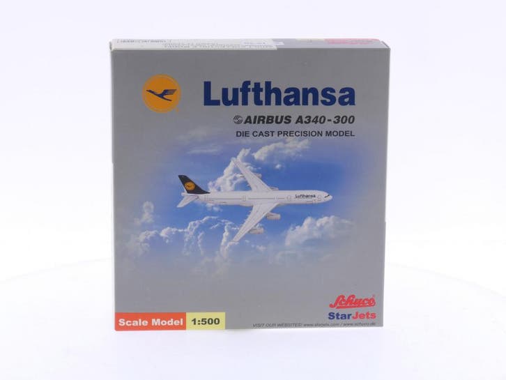 Schaal 1:500 Schuco/Star Jets 355 7500 Lufthansa - Airbus..., Hobby & Loisirs créatifs, Modélisme | Avions & Hélicoptères, Enlèvement ou Envoi