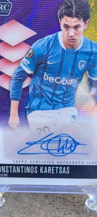 Topps Finest Konstantinos Karetsas Gesigneerde kaart,, Nieuw