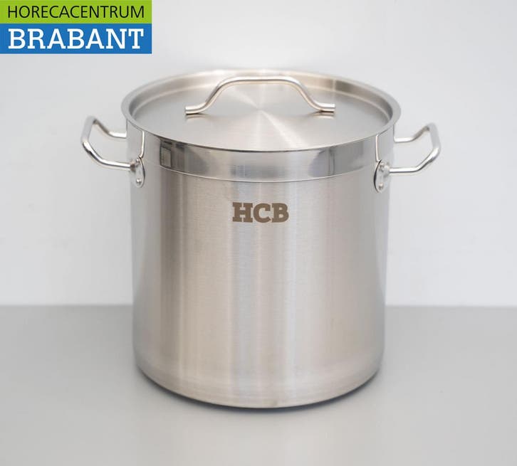 HCB RVS Soeppan Kookpan Pan Inductie 26 x 26 cm 12 liter, Zakelijke goederen, Horeca | Keukenapparatuur, Ophalen of Verzenden