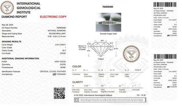Sans prix de réserve - 1 pcs Diamant (Naturelle) - 0.51 ct -