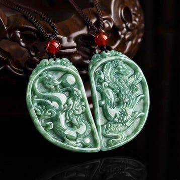Jade - NGTC Jadeiet Feicui - Hanger - Koppel Draak & Feniks