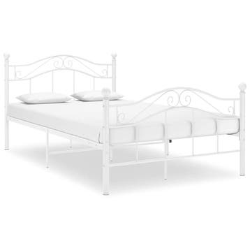 vidaXL Bedframe metaal wit 120x200 cm, Verzenden, Nieuw