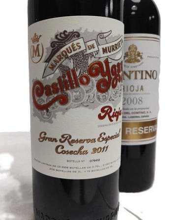 2011 Marqués de Murrieta, Castillo Ygay & 2008 Contino, gran