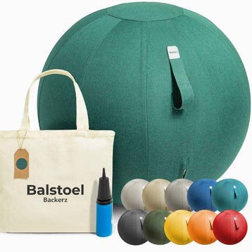 2dekans | Backerz Zitbal 65 CM - Zitballen met Hoes Linnen -, Ophalen of Verzenden, Nieuw
