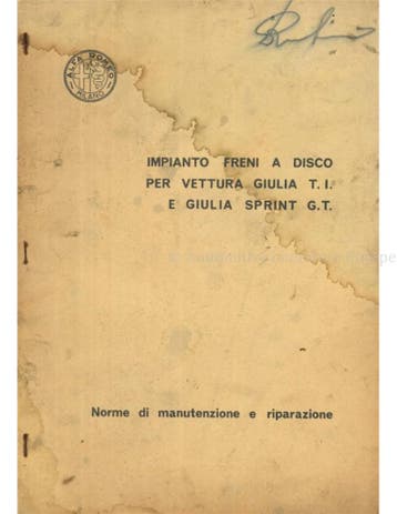 1963 ALFA ROMEO GIULIA TI | SPRINT G.T. ONDERHOUD EN