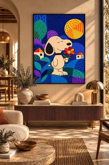 Adri Q - XL - Snoopy Bajo la Luna Llena