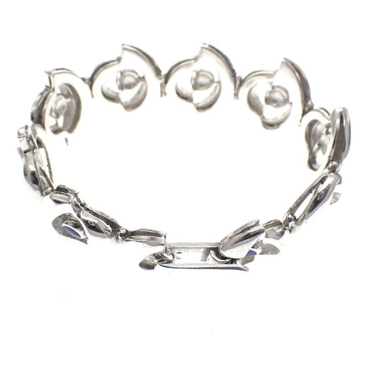Zilveren armband met emaille ogen (Schakelarmband), Handtassen en Accessoires, Armbanden, Overige kleuren, Gebruikt, Met edelsteen