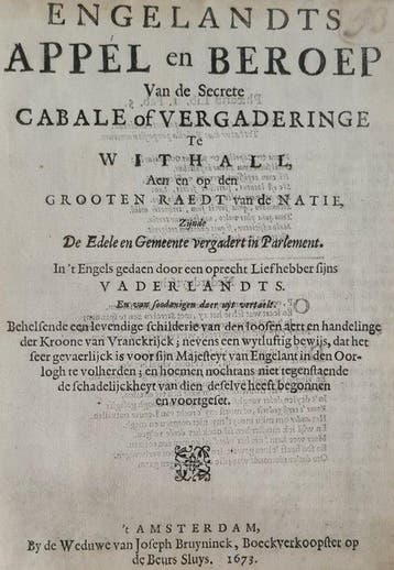 [Pierre du Moulin] - Engelands Appel en Beroep - Compleet, Antiek en Kunst
