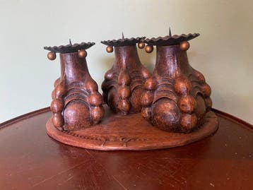 Decoratief ornament - België - Klauwkandelaar, Antiquités & Art