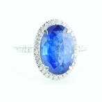 Bague Platine - 5.26ct. tw. Saphir - Diamant - IGI Sapphire, Nieuw