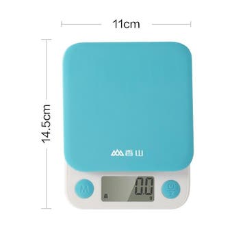 Blauwe Pocket Keukenweegschaal tot 5Kg Weegschaal Keuken Dig, Verzenden